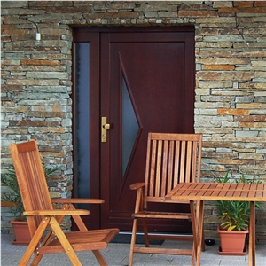 Natural Brown Gneiss Wall Cladding Tiles