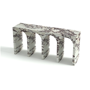 Custom  Calcatta Viola Stone Console Table Entryway Table